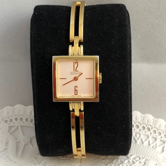 Coach Accessories - Vintage Ladies Coach Gold Tone Swiss Made Watch